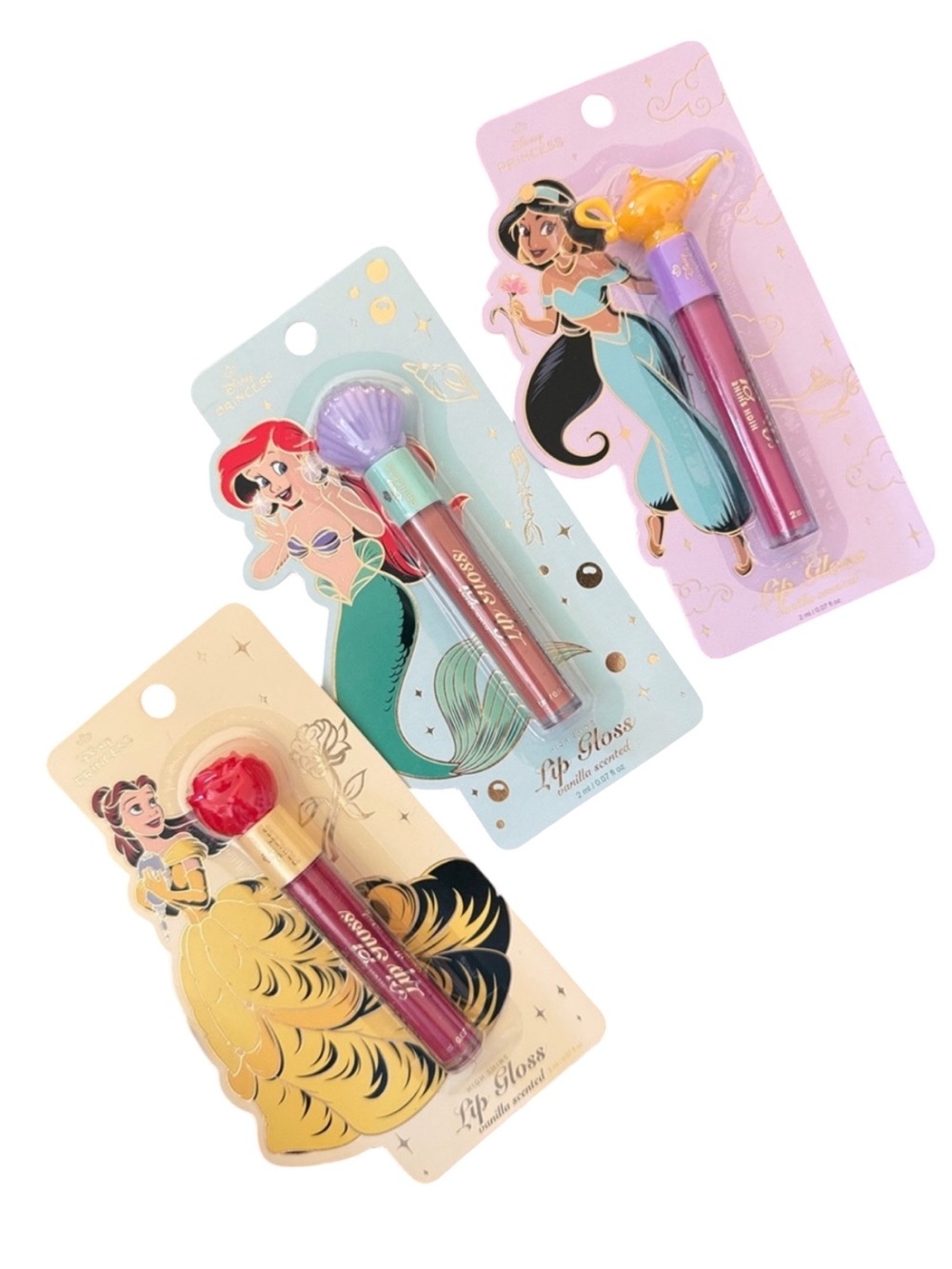 Disney Princess Lip Gloss Set - Red, Purple, Pink
